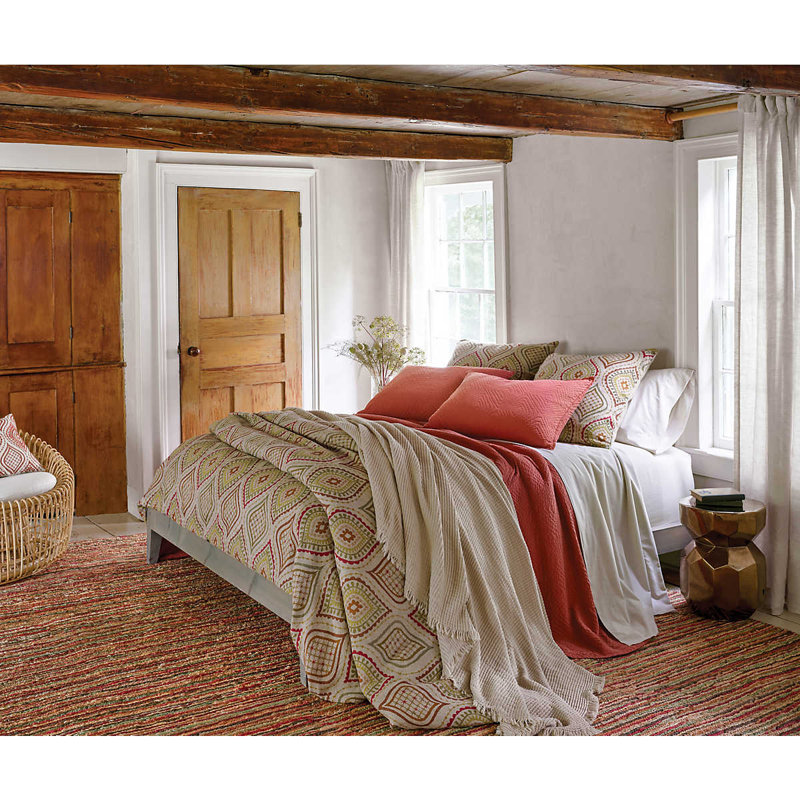 Kerala Spice Matelasse Coverlet, King Coverlet 