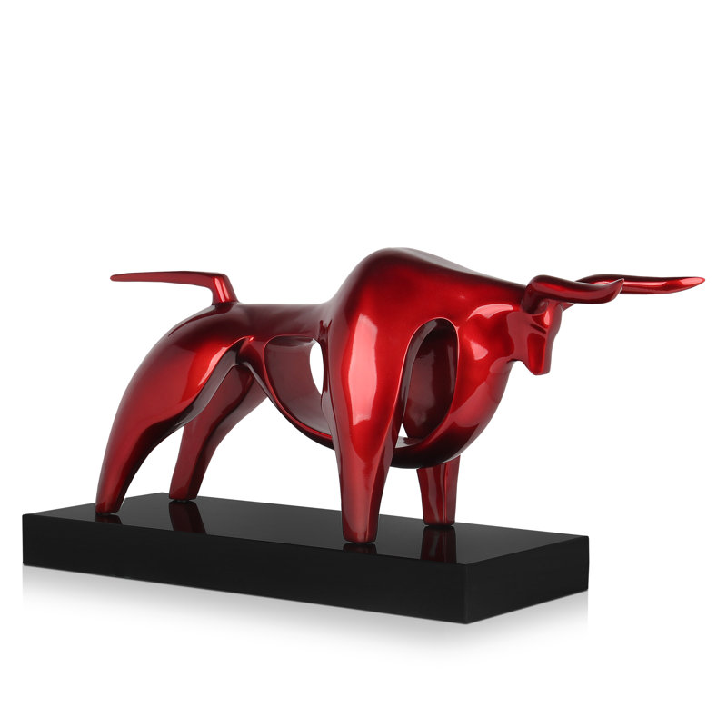 Animals Figurines & Sculptures, 35cm H x 62cm W x 22cm D, Red