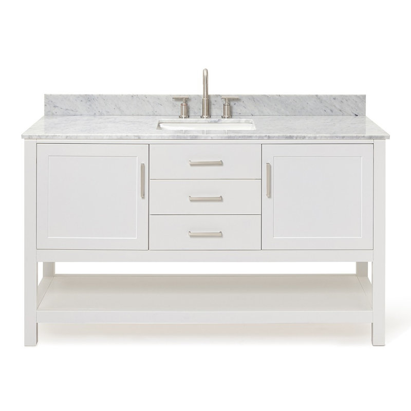 Bayhill 61'' W Single Vanity, White