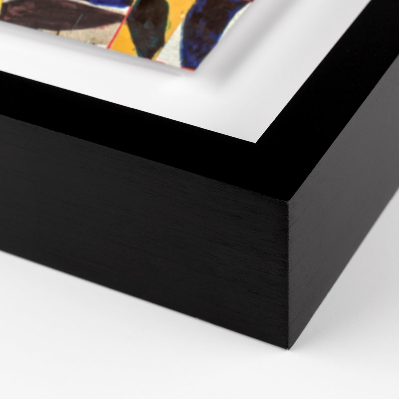 Le Bete Noire Painting by Brad Ellis, 24" H x 24" W x 1.5" D, Black