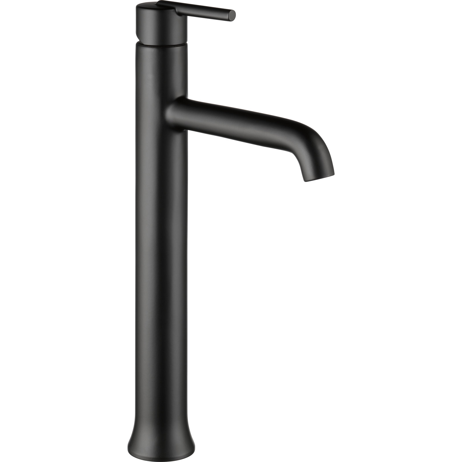 Trinsic Single Hole Vessel Bathroom Faucet, Single Handle Vessel Bathroom Sink Faucet, Matte Black