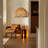 1-Light Pendant Lights Rattan Flower