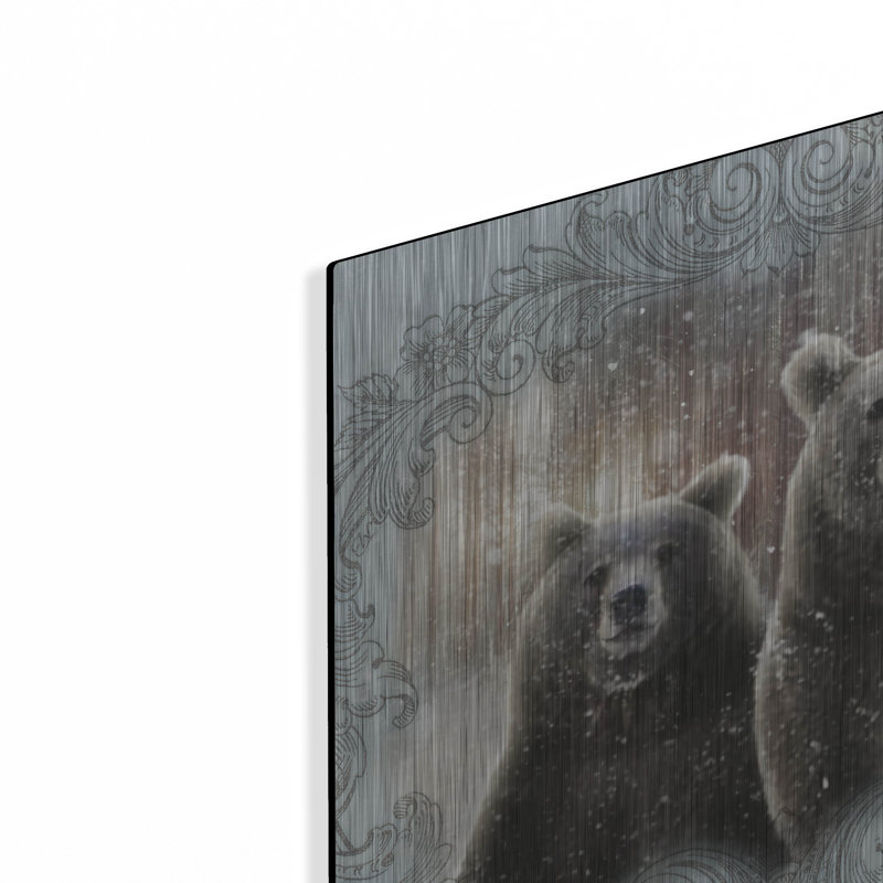 «Enchanted Winter Bears» par Bluebird Barn, H 12 po x l 12 po