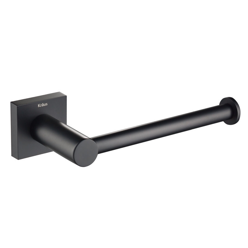 Porte-papier hygiénique mural Ventus, Noir mat