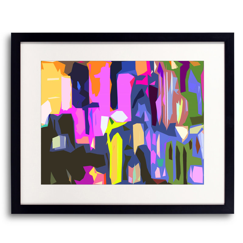 Into Town Print by Drew Gaffney, Black Framed Paper, 24" H x 30" W