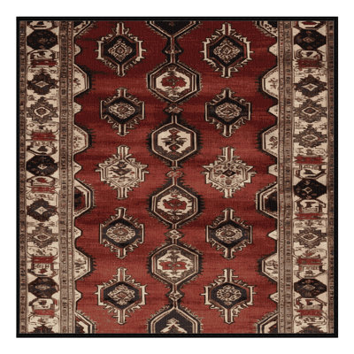 Machine Washable Persian Black Area Rug