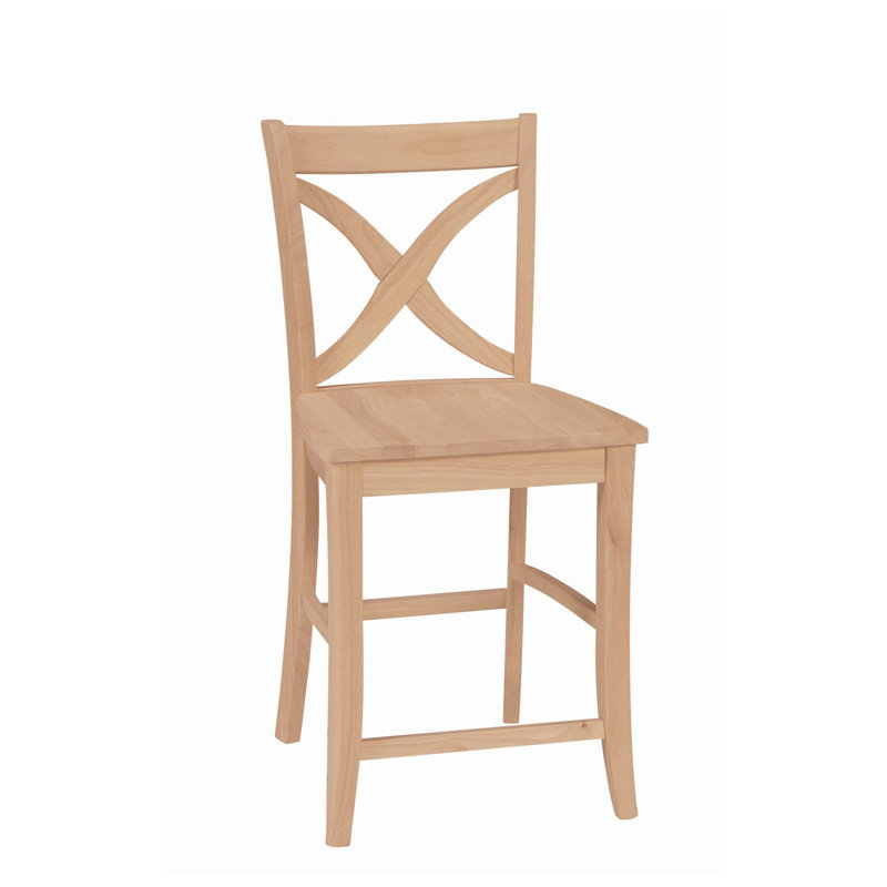 Allen 24" Unfinished Solid Wood Counter Stool