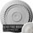 Endurathane Alexandria Rope Ceiling Medallion, 19 5/8"OD x 1 1/2"P (Fits Canopies up to 4 5/8"), Hand-Painted Ultra Pure White Finish-27785121