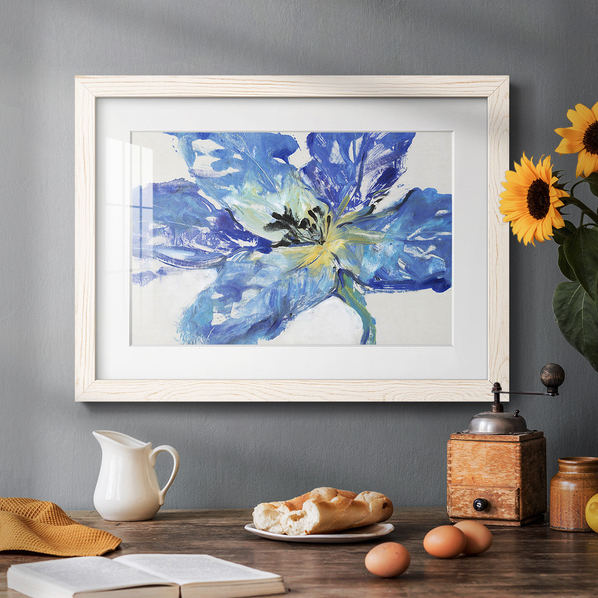 Winston Porter Fleur Bleue II Framed On Paper Print - Wayfair Canada