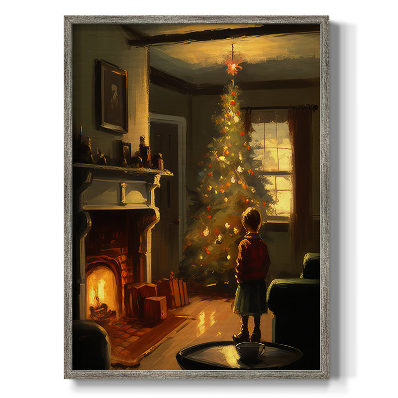 «Christmas Holiday Art DCXI», reproduction encadrée - bois massif, H 21 po x l 17 po