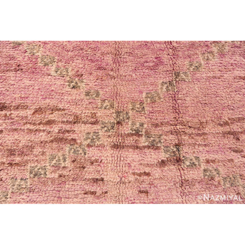 Tapis marocain rétro lilas