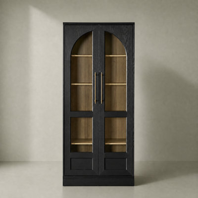 Latitude Run® Mahfuza Arched Tall Display Cabinet