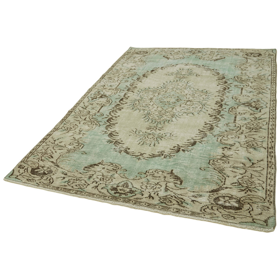 Vintage Beige Vintage Wool Handmade Area Rug