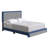 Barcelona Linen or Faux Leather Upholstered Platform Bed Frame with Adjustable Headboard, Heavy Duty Slat Support System, No Box Spring Required - Boyd Sleep-507699965-507699962