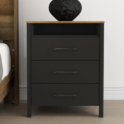 Allysyn 26.1" 3 Drawer Nightstand