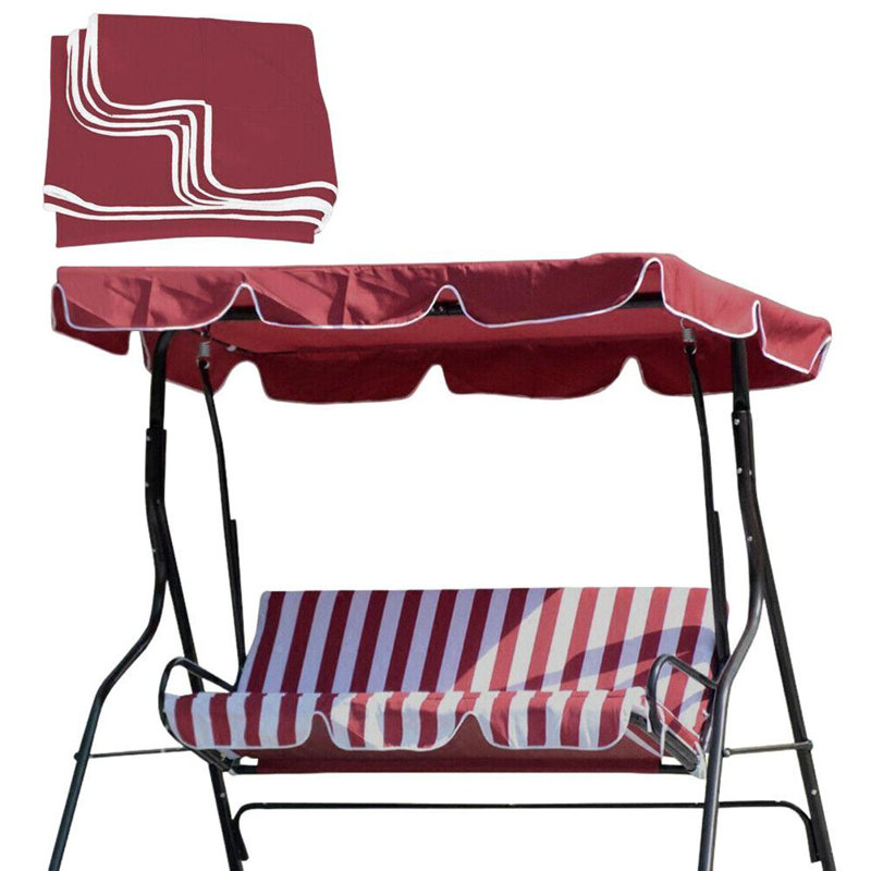 Outdoor Patio Swing Chair Canopy Replacement, Red