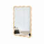 Miroir rectangulaire ondulé en bois massif 40 po x 28 po, décoration murale moderne en bois pour salle de bain, chambre à coucher, salon, salle à manger, vestiaire-403451612