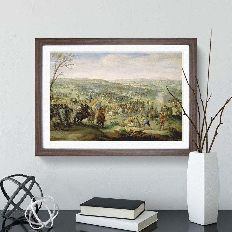 Flemish Proverbs by Pieter Bruegel the Elder - Framed Print, 27cm H x 36cm W x 2cm D, Walnut Framed