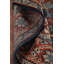 Tapis bleu foncé à motif géométrique Viss 6 x 9
