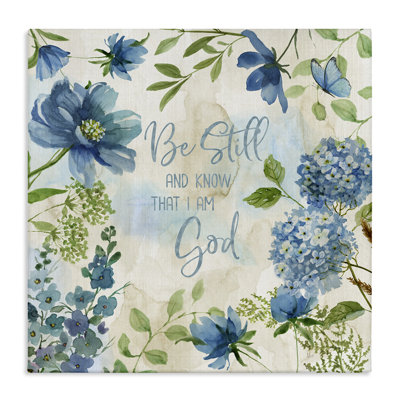 Art mural sur toile «Be Still» par Nan