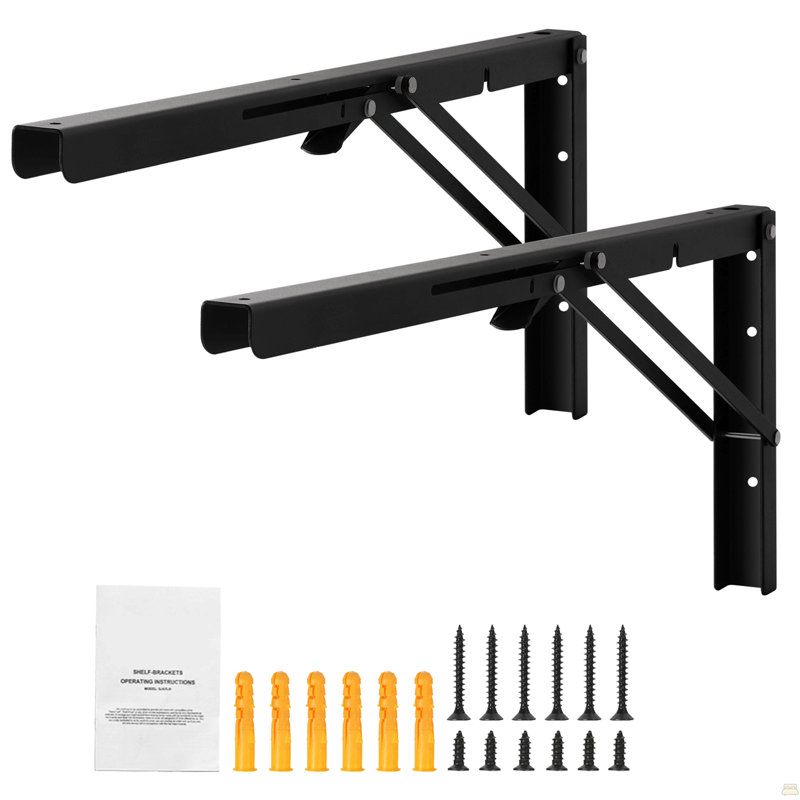 Support de tablette pliable, 24 po L 2 pièces, supports flottants robustes pour tablette, supports