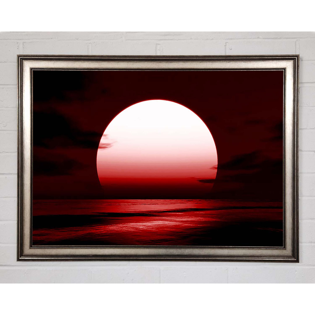 Gerahmtes Leinwandbild Red Sun Glory