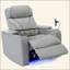 Fauteuil inclinable électrique Power Motion avec port de charge USB, rangement pour bras cachés, porte-gobelet pratique et haut-parleur Bluetooth