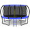 Trampoline d'extérieur robuste de 16 pi avec capacité de poids Maxlead 1200LBS pour enfants adultes avec enceinte sécuritaire