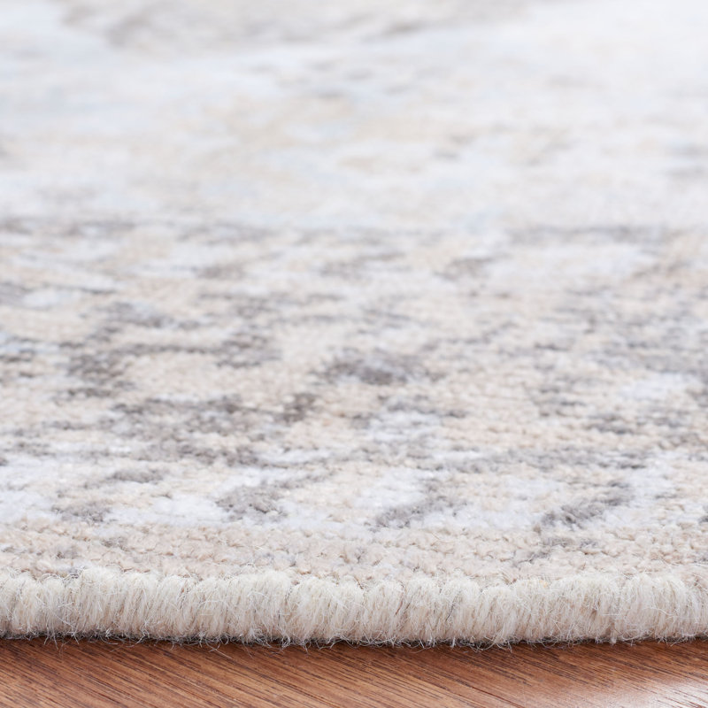 Tapis oriental en laine / viscose tissé à la main Oakland, Rond 6 pi