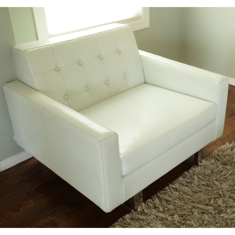 Sloan Upholstered Accent Chair, White