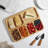 Denmark Tools for Cooks 6-Section Bamboo Charcuterie Board with Locking Plastic Lid and Handle