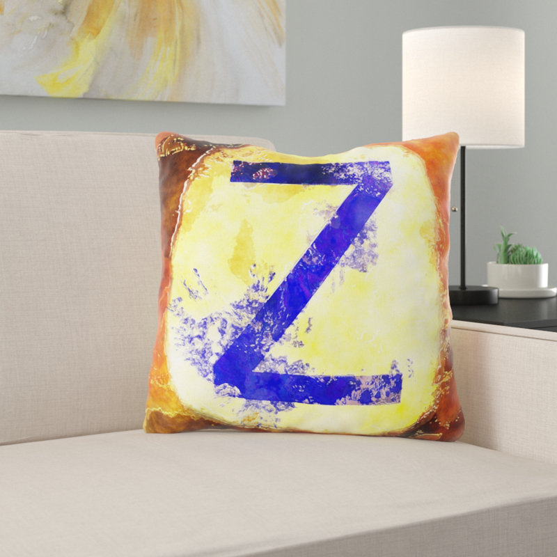 Coussin watercolour Magdalene, Microsuède, Intérieur