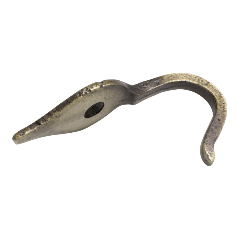 Iron Wall Wall Hook, Antique Brass