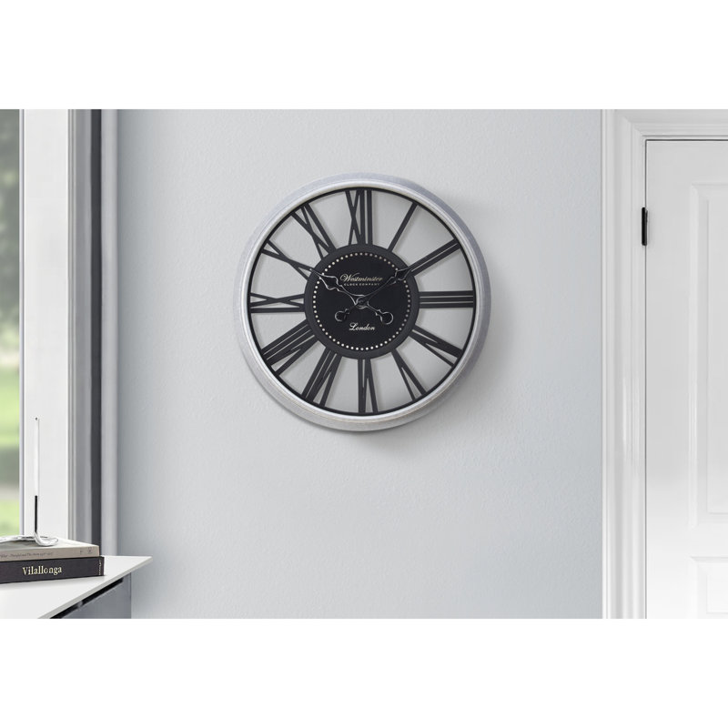 Horloge murale ronde, Noir / blanc