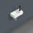 14.17 In. Wall-Mounted Rectangular Small Ceramic Bathroom Sink In Milk White