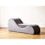 Méridienne ergonomique grise - noyau en mousse souple pour la détente, housse lavable amovible, chaise compacte compacte et confortable
