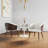 Reeva Modern Vegan Leather Upholstered Beech Wood Dining Side Chair in Cream-91028798