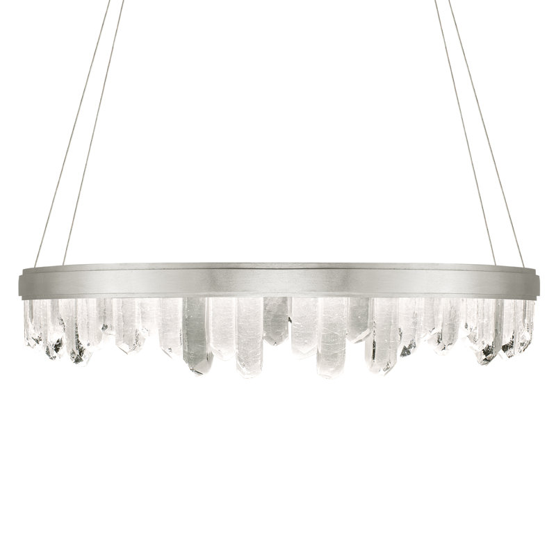 Lustre rond 41 po Lior, Argent