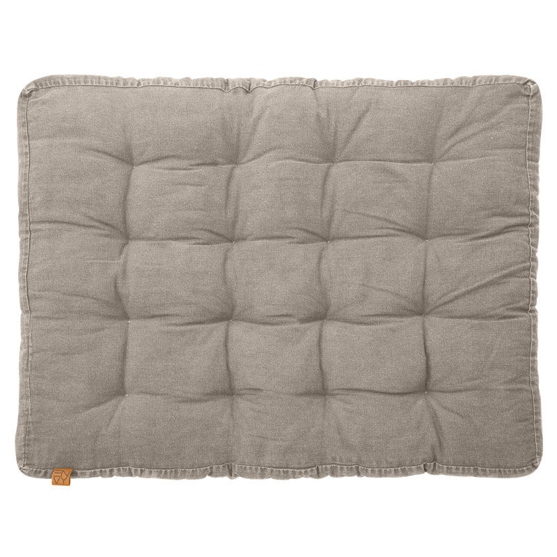 Seat Cushion, Grey, 12cm H x 120cm W x 80cm D