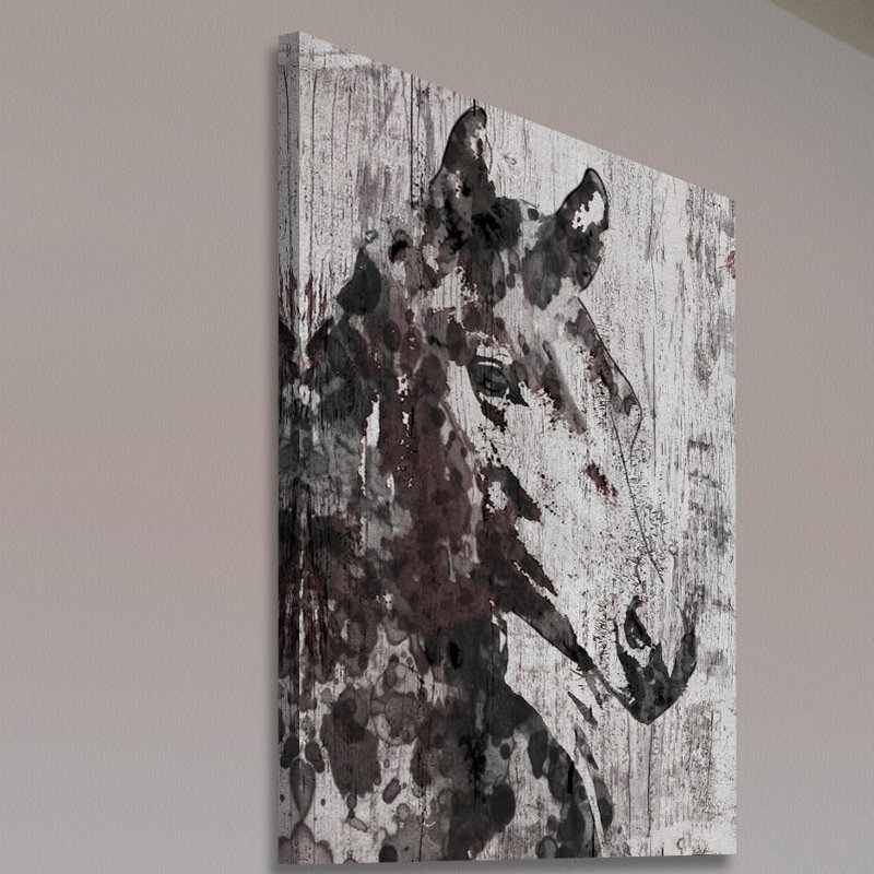Black Braid by Irena Orlov - Wrapped Canvas Painting, 76cm H x 51cm W x 3.81cm D