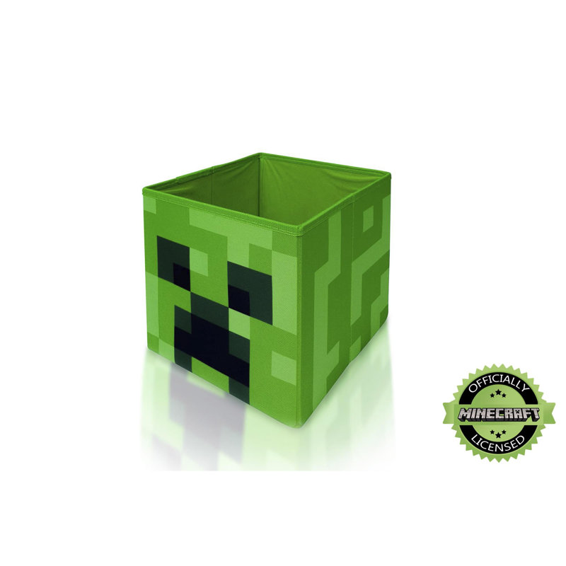 Minecraft Creeper Storage Cube Organizer | Minecraft Storage Cube | 10-Inch Bin