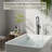 Single Handle Floor Mounted Freestanding Tub Filler With Hand Shower (High Flow Rate 6 Gpm)-Brushed Nickel-123283303