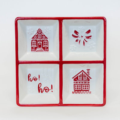Plateau de Noël avec 4 diviseurs