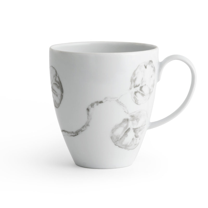 Botanical Leaf Handmade Porcelain Coffee Mug
