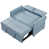 Similicuir bleu est en rupture de stock