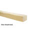 Poutre moderne en faux bois 3-7 / 8 po x 5-7 / 8 po x 153 po-75145727