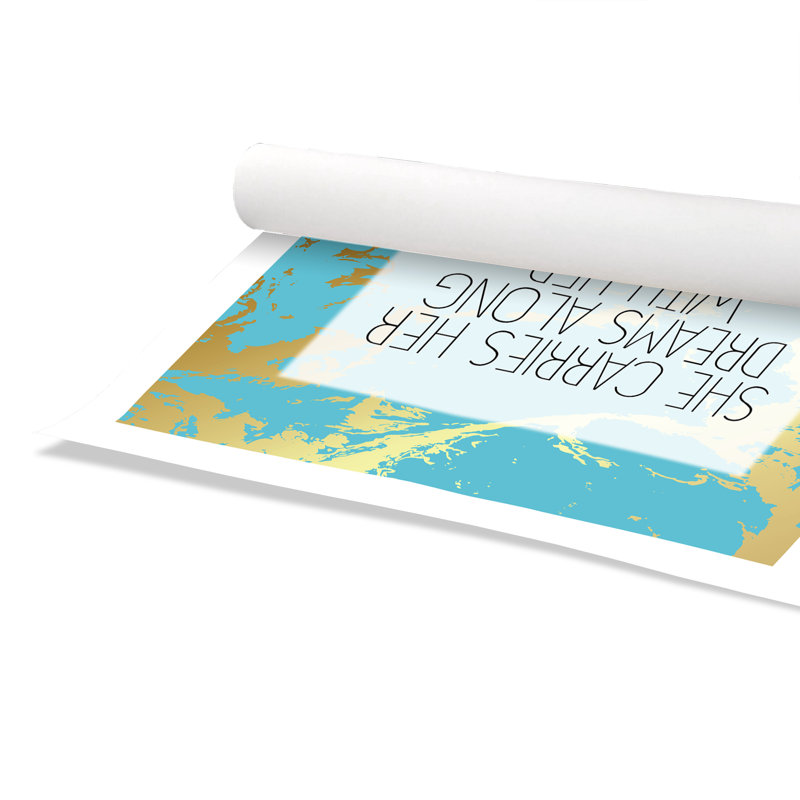 «Whereever she goes», art encadré, H 40 po x l 28 po x P 1 po, Papier