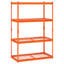 Storage Shelves 4 Tier Adjustable Heavy Duty Garage Shelving Units 2400 Lbs-125123241-125123240