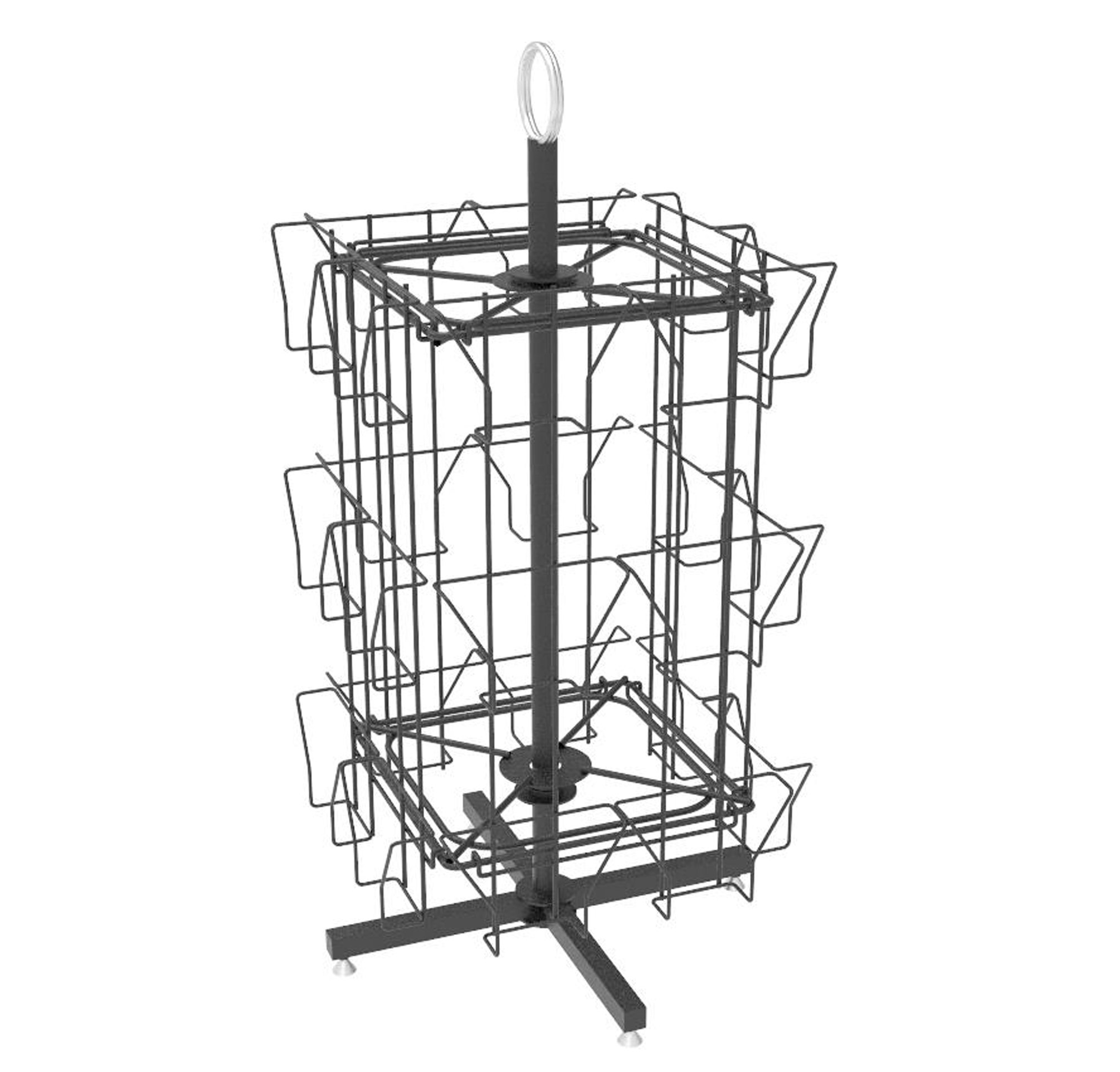 FixtureDisplays 24 Pocket 5X7 Greeting Card Rack Post Card Display Rack ...