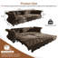 Canapé convertible surdimensionné 97,6 po Chesterfield-1348779269-1348779271